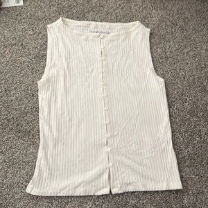 Abercrombie white button up top size XS